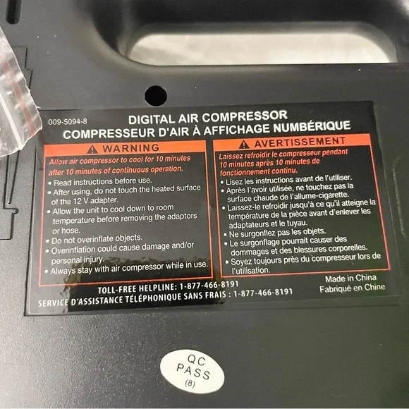 Just In Case 12V Air Compressor - Picture 14 of 15